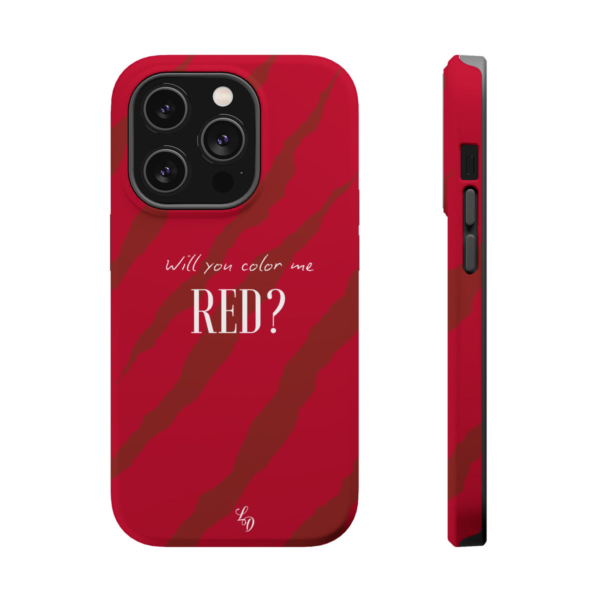 (red) Magnetic Impact-Resistant Phone Case