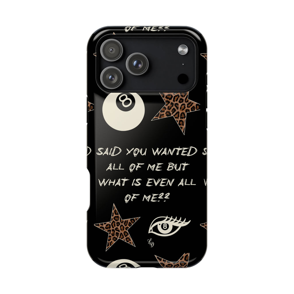 (black)What is even??  Magnetic Impact-Resistant Phone Case