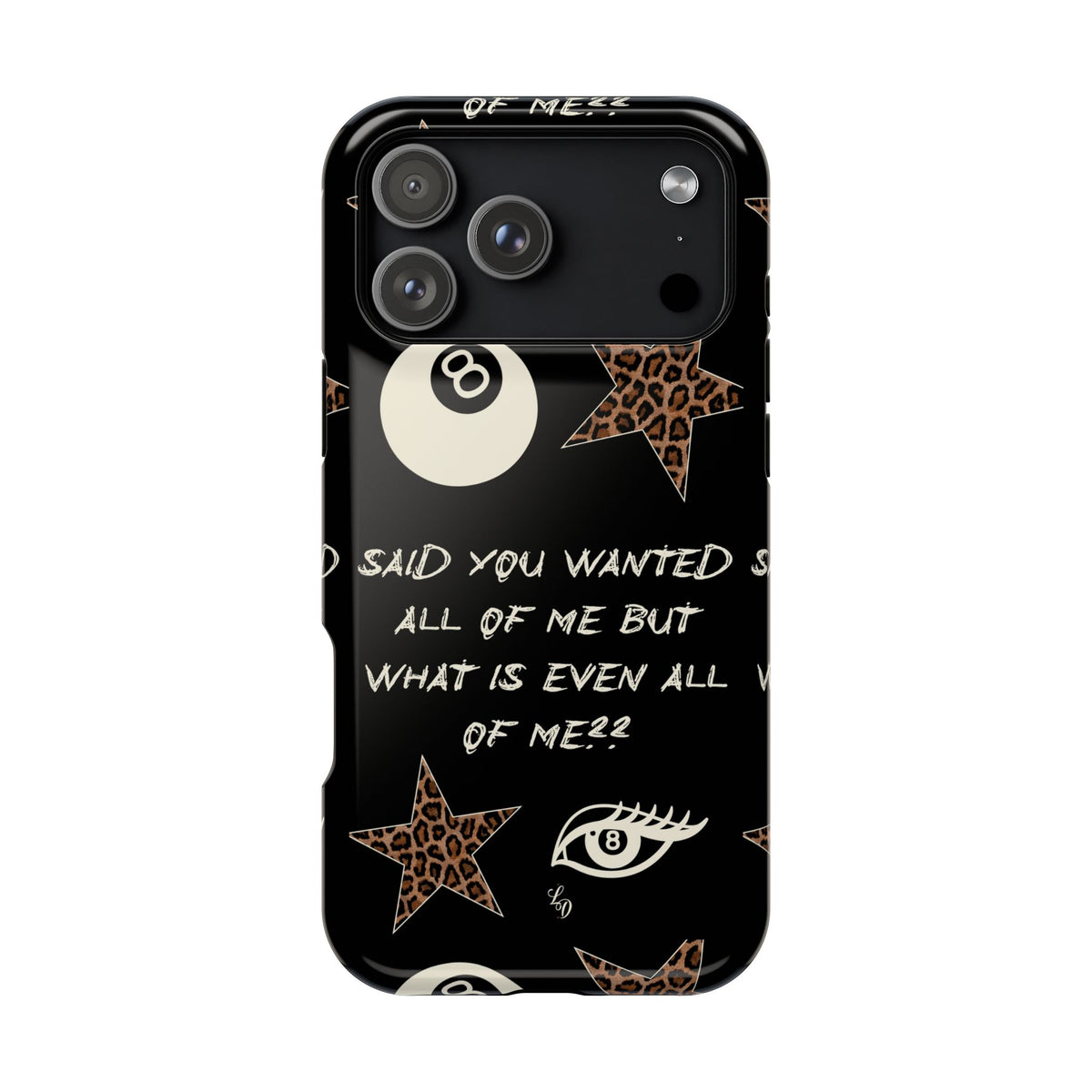 (black)What is even??  Magnetic Impact-Resistant Phone Case
