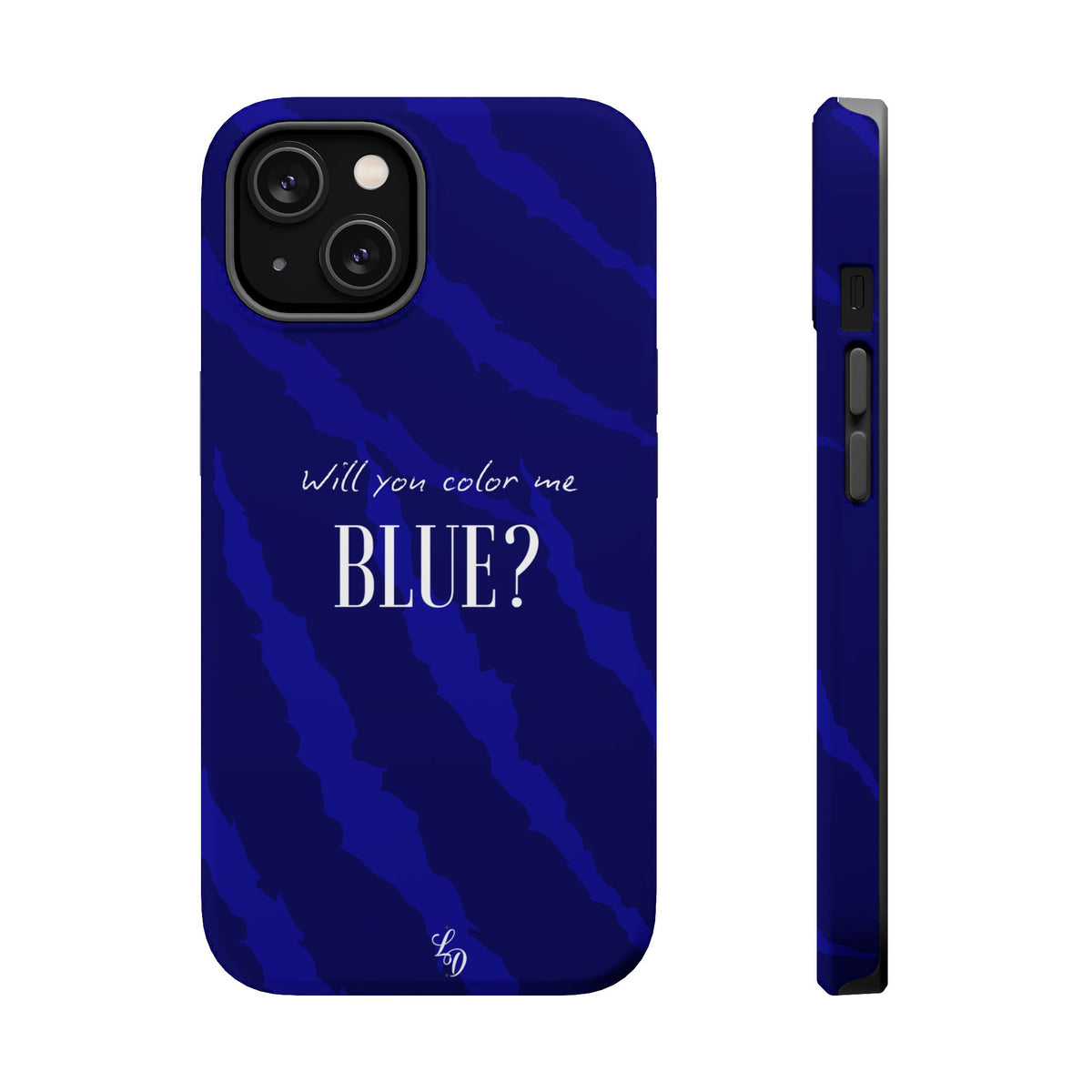 (blue)  Magnetic Impact-Resistant Phone Case