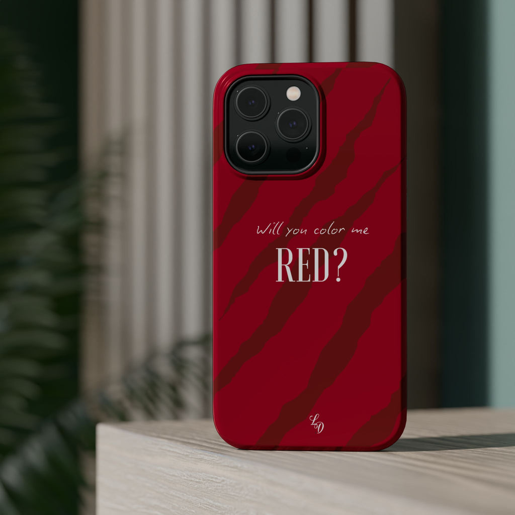 (red) Magnetic Impact-Resistant Phone Case