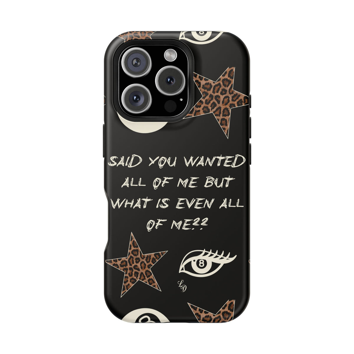 (black)What is even??  Magnetic Impact-Resistant Phone Case