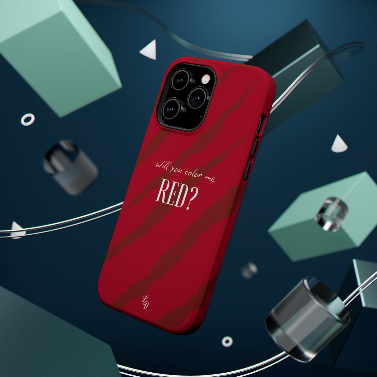 (red) Magnetic Impact-Resistant Phone Case