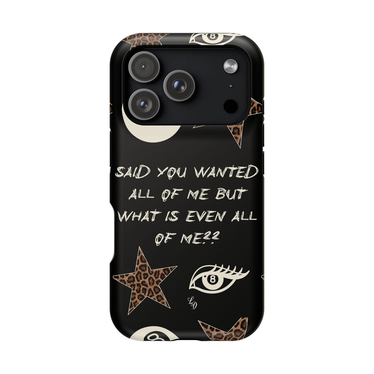 (black)What is even??  Magnetic Impact-Resistant Phone Case