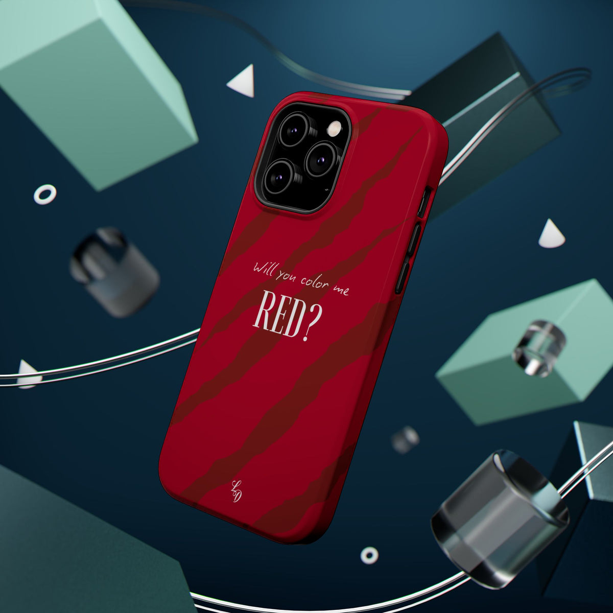 (red) Magnetic Impact-Resistant Phone Case