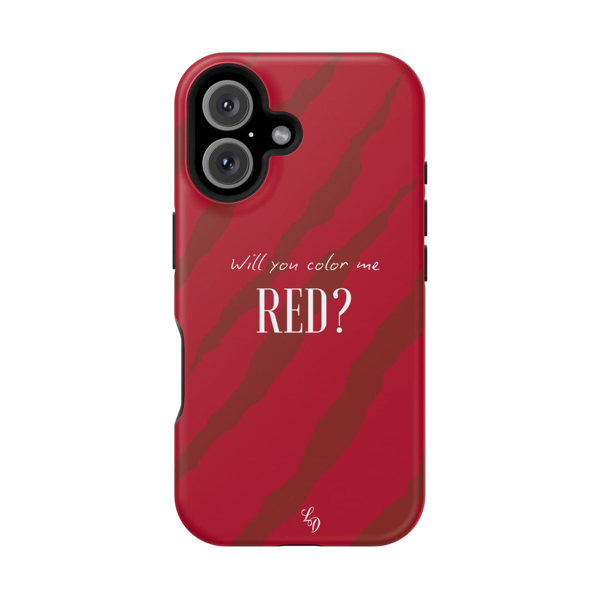 (red) Magnetic Impact-Resistant Phone Case