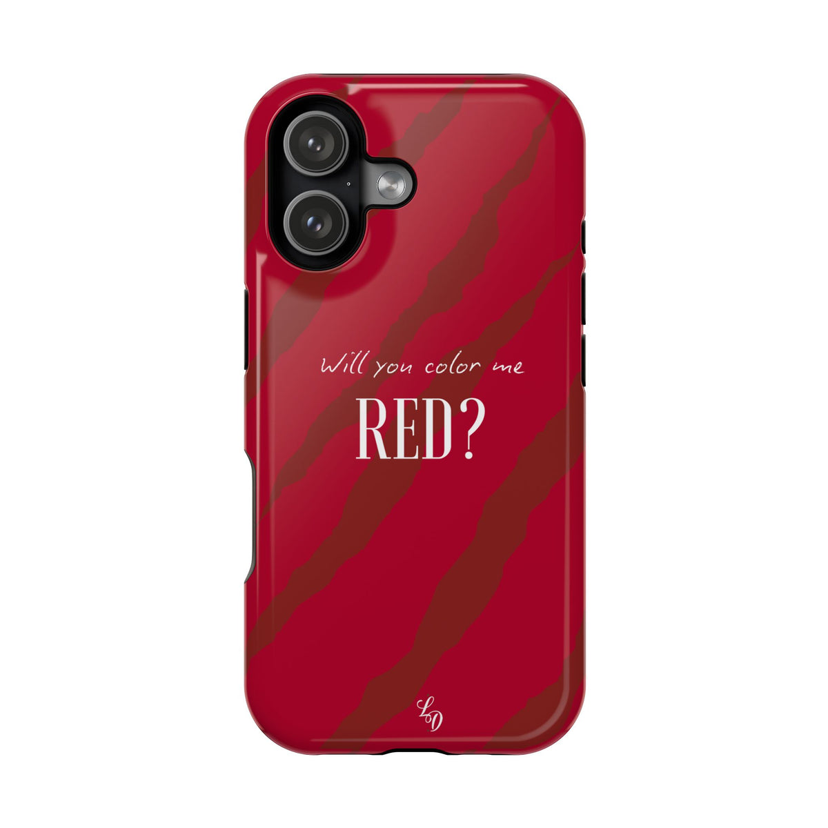 (red) Magnetic Impact-Resistant Phone Case