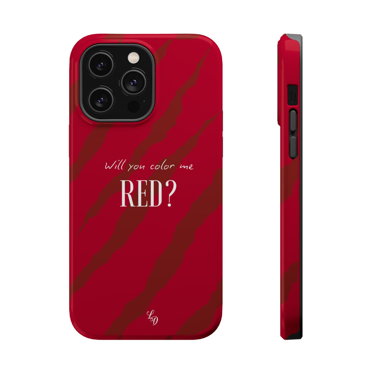 (red) Magnetic Impact-Resistant Phone Case