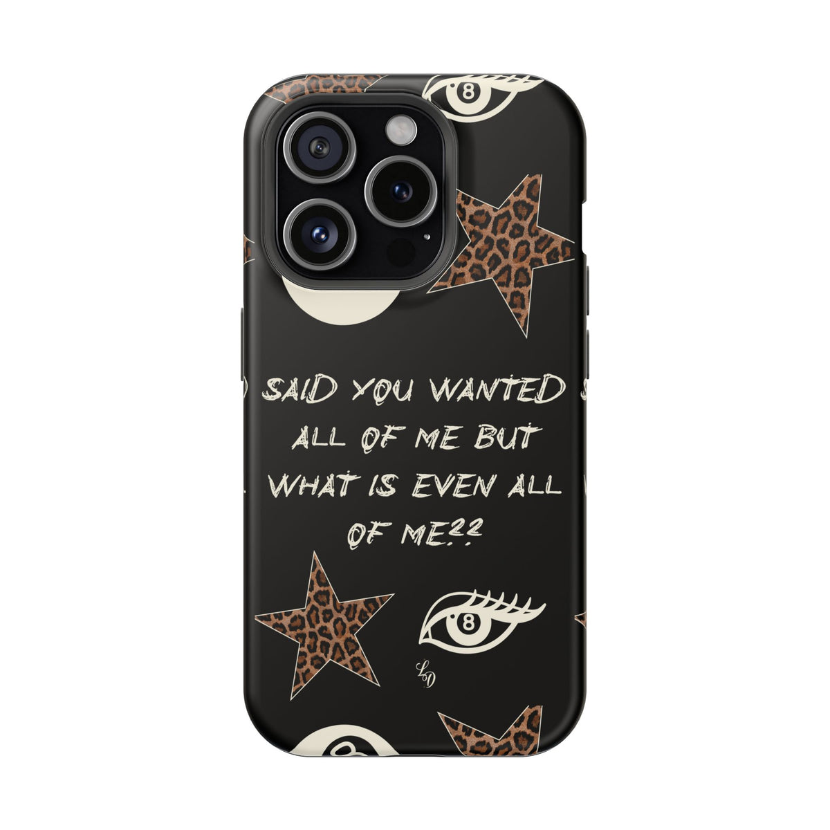 (black)What is even??  Magnetic Impact-Resistant Phone Case