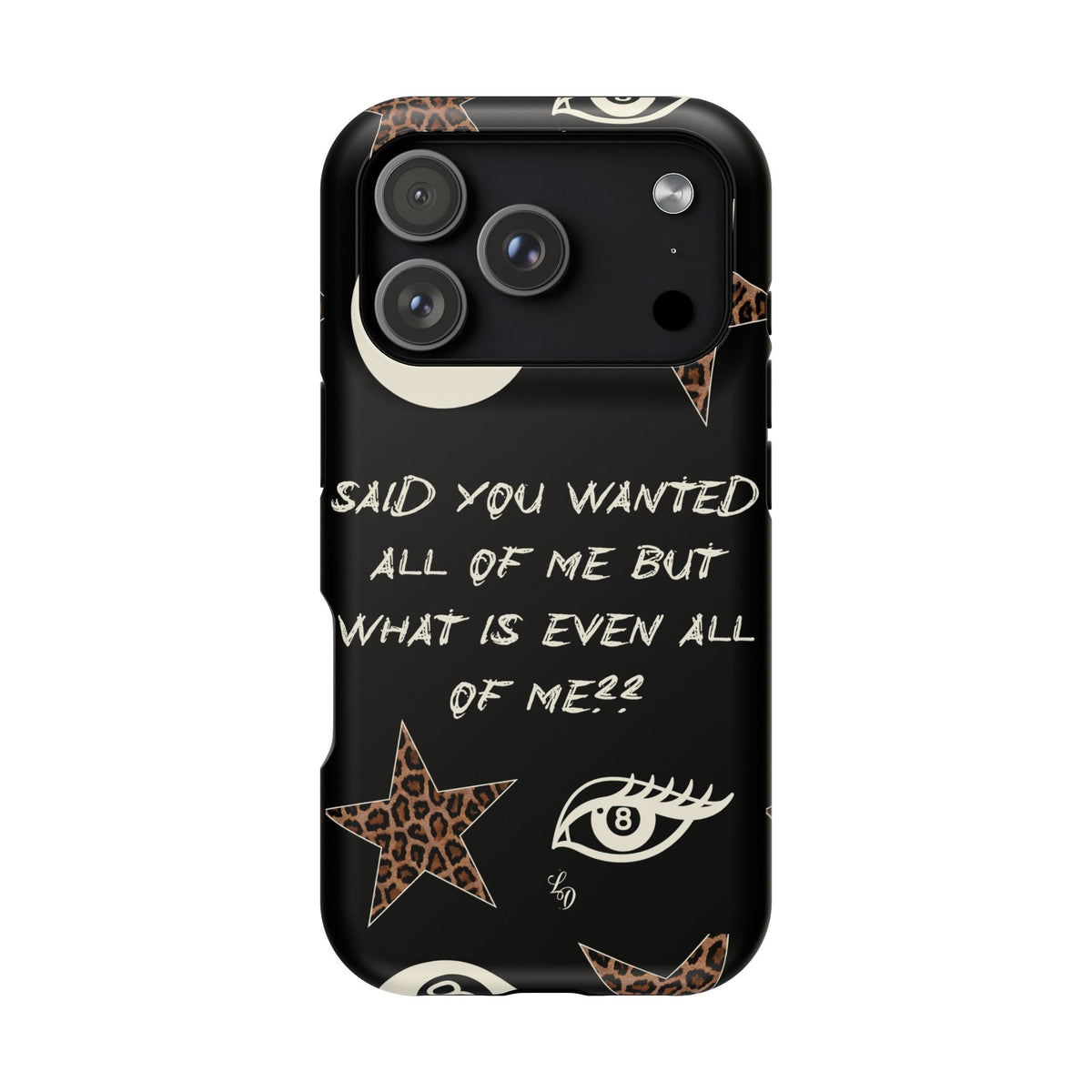 (black)What is even??  Magnetic Impact-Resistant Phone Case