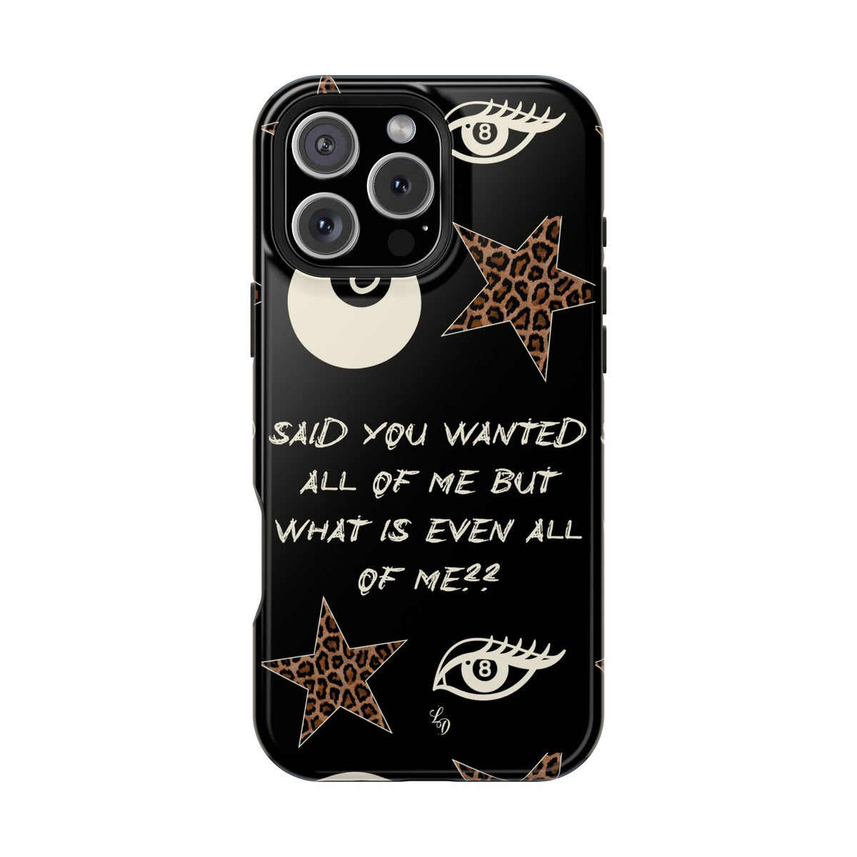 (black)What is even??  Magnetic Impact-Resistant Phone Case
