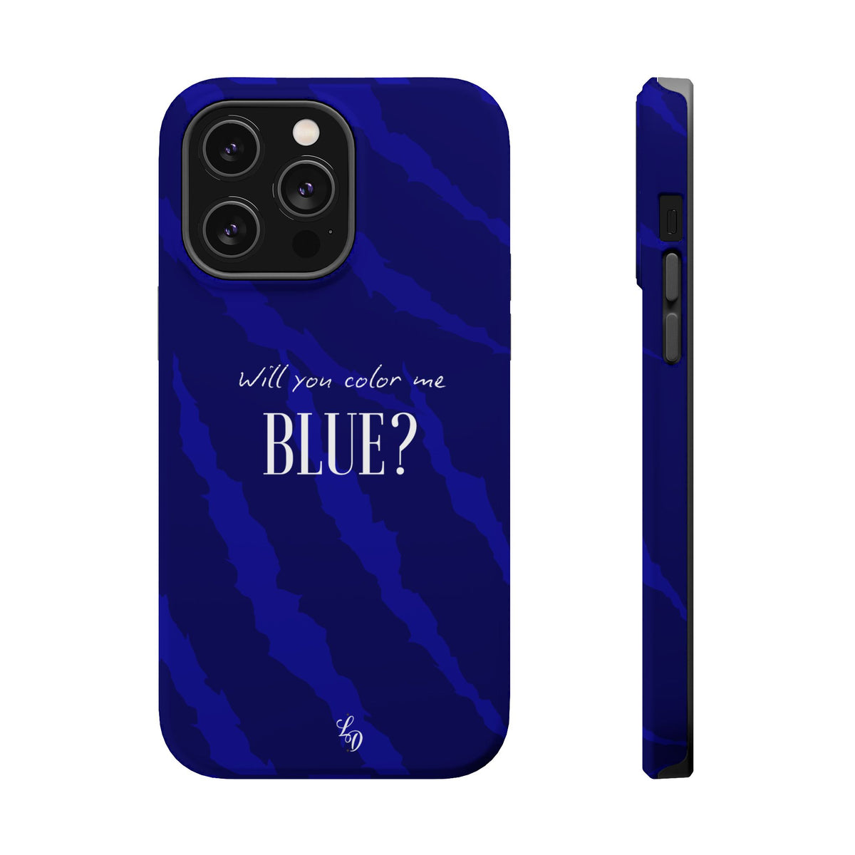 (blue)  Magnetic Impact-Resistant Phone Case