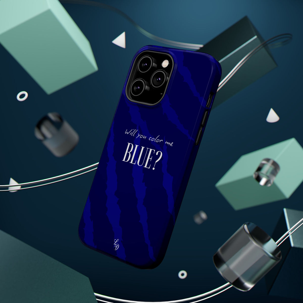 (blue)  Magnetic Impact-Resistant Phone Case