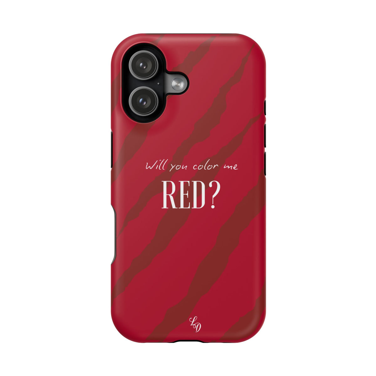 (red) Magnetic Impact-Resistant Phone Case