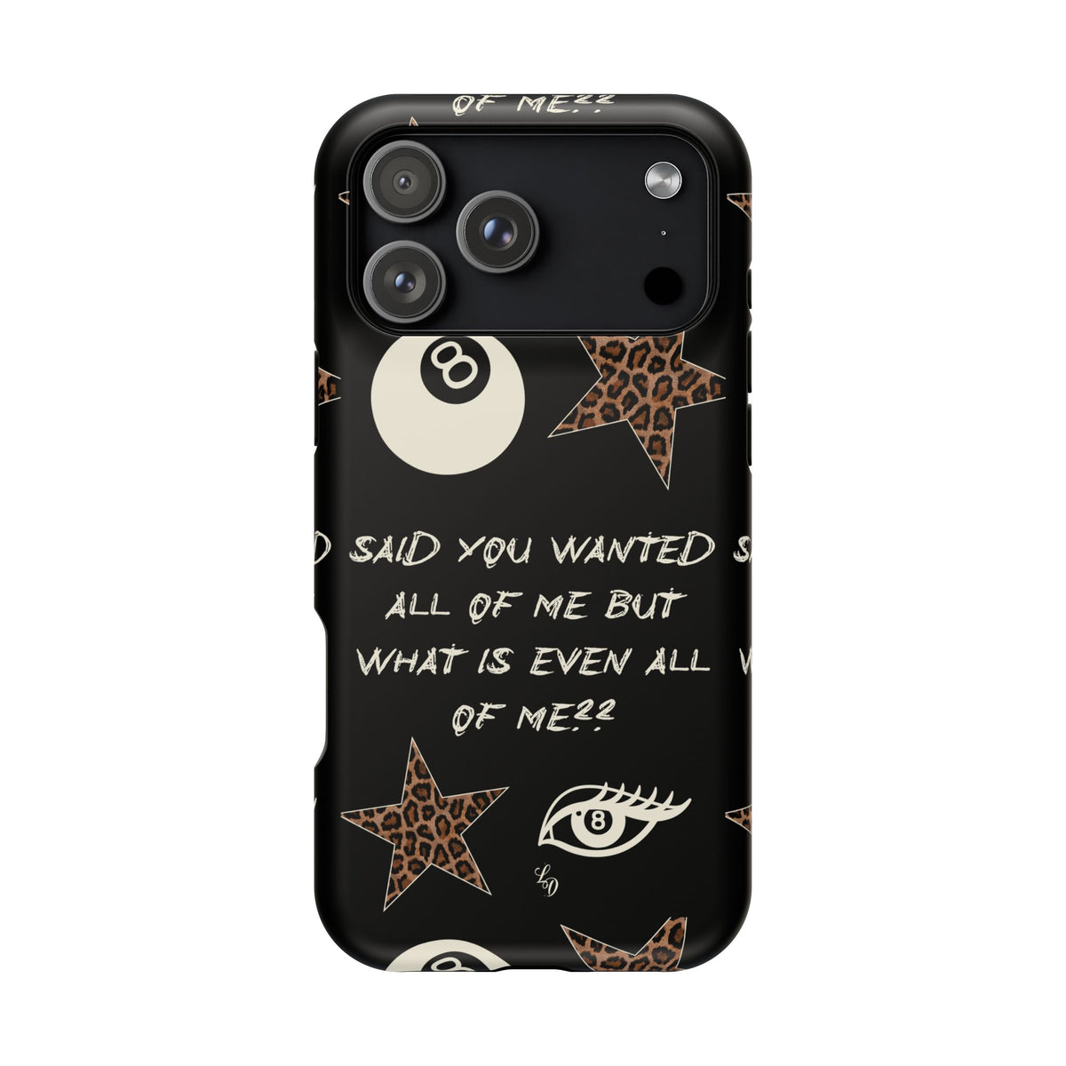 (black)What is even??  Magnetic Impact-Resistant Phone Case