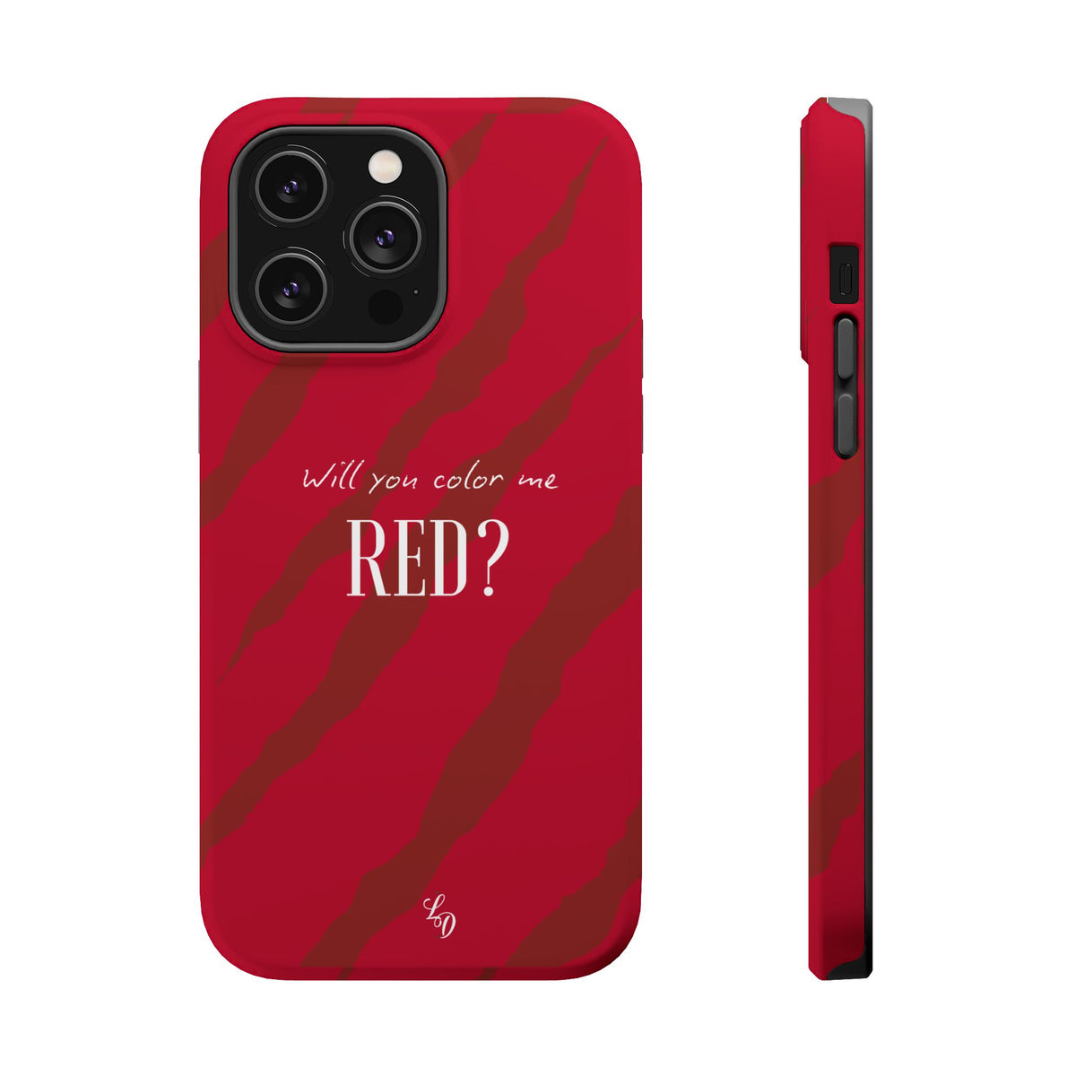 (red) Magnetic Impact-Resistant Phone Case