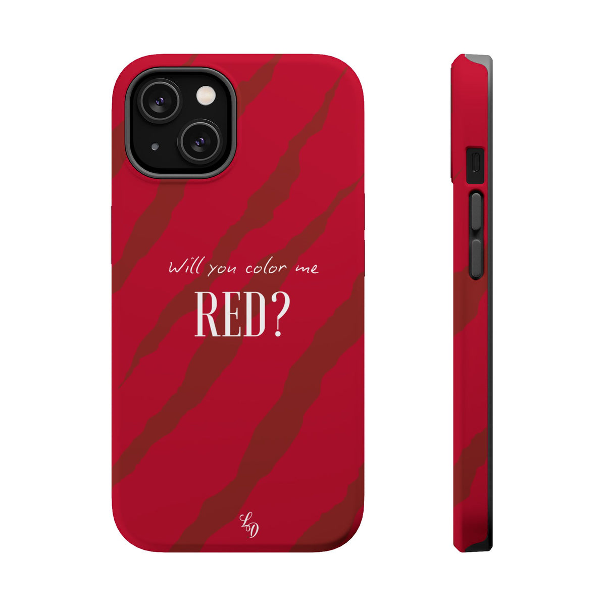 (red) Magnetic Impact-Resistant Phone Case