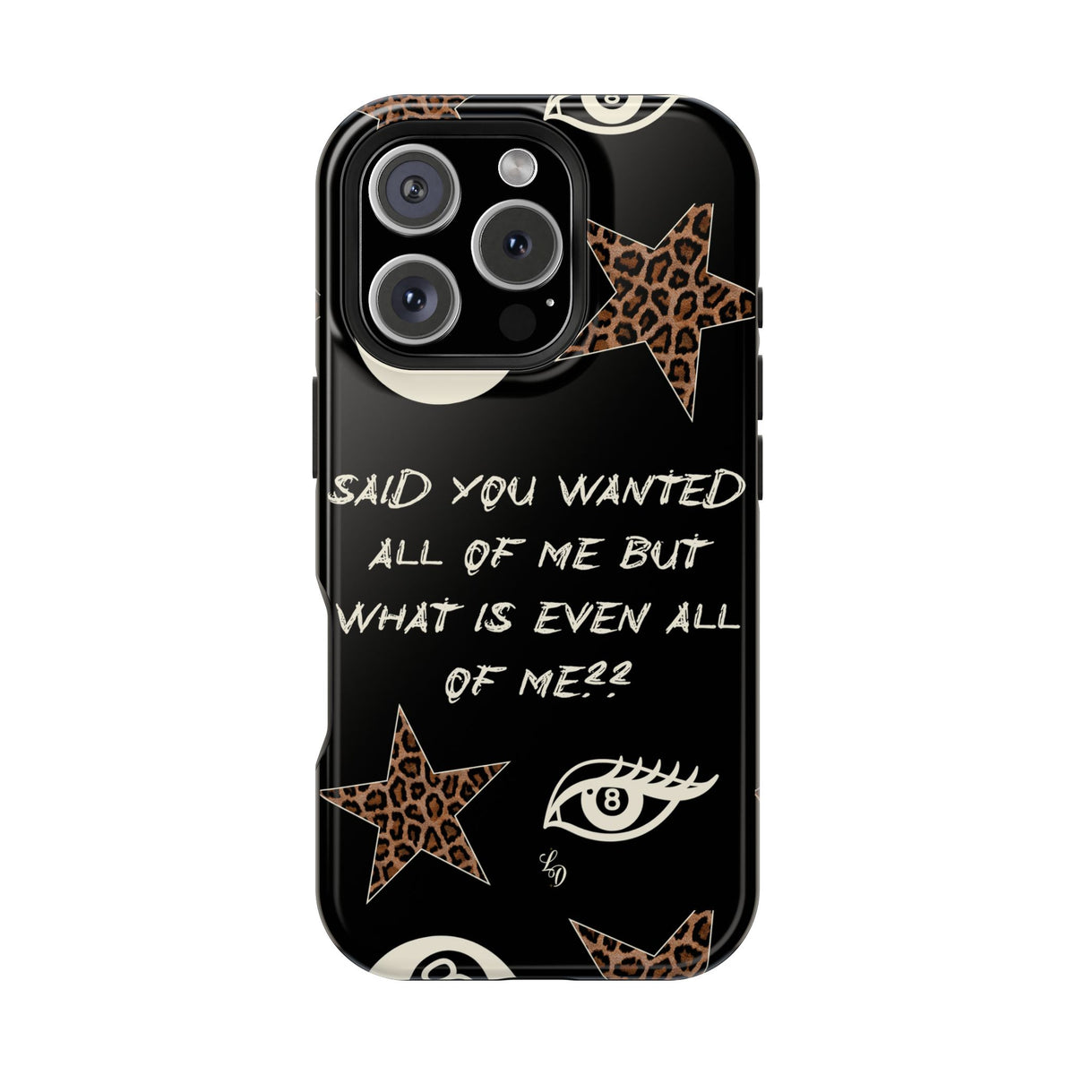 (black)What is even??  Magnetic Impact-Resistant Phone Case