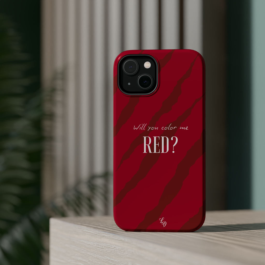 (red) Magnetic Impact-Resistant Phone Case