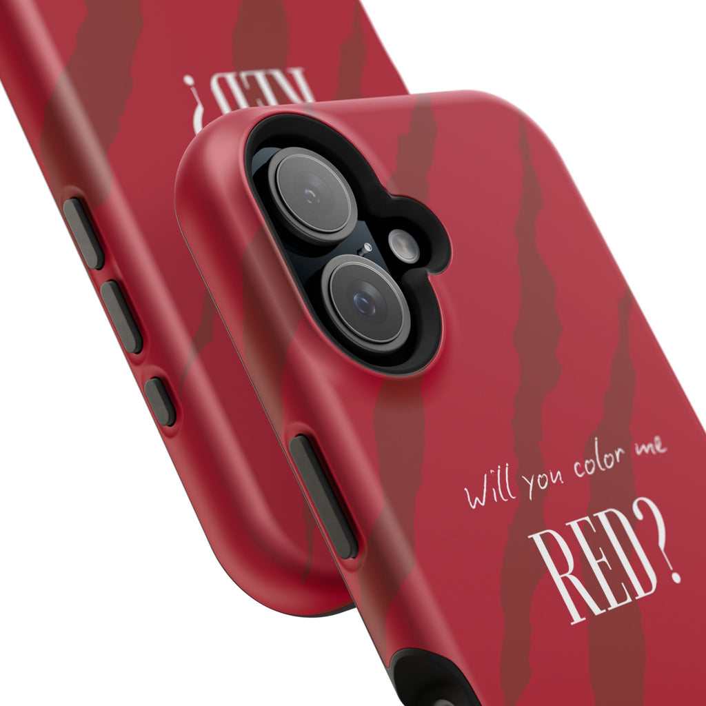 (red) Magnetic Impact-Resistant Phone Case