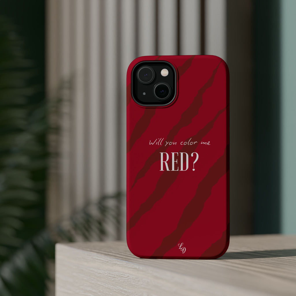 (red) Magnetic Impact-Resistant Phone Case