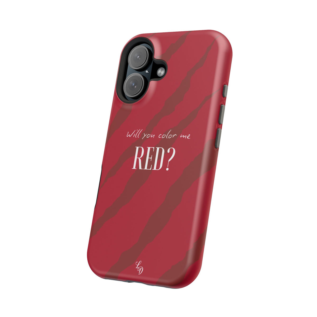 (red) Magnetic Impact-Resistant Phone Case