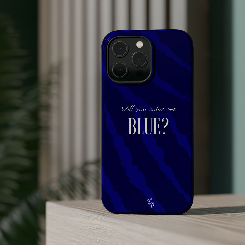 (blue)  Magnetic Impact-Resistant Phone Case