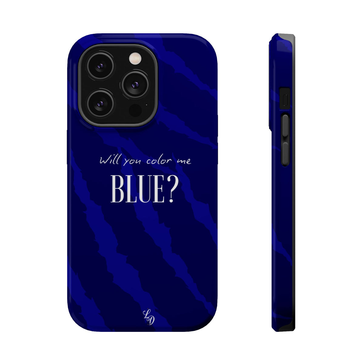 (blue)  Magnetic Impact-Resistant Phone Case