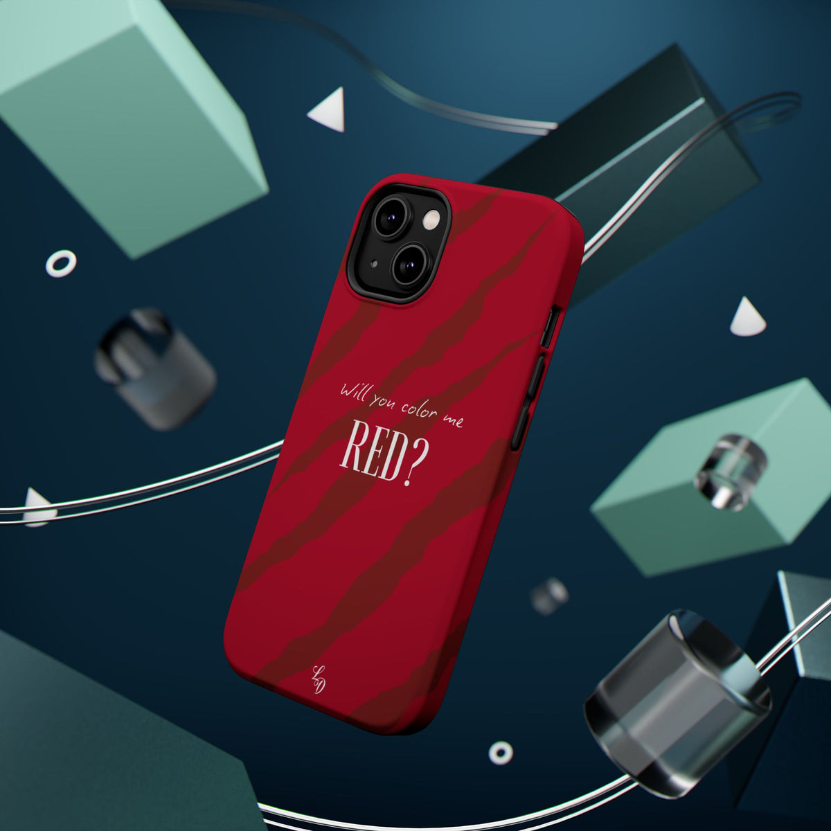 (red) Magnetic Impact-Resistant Phone Case