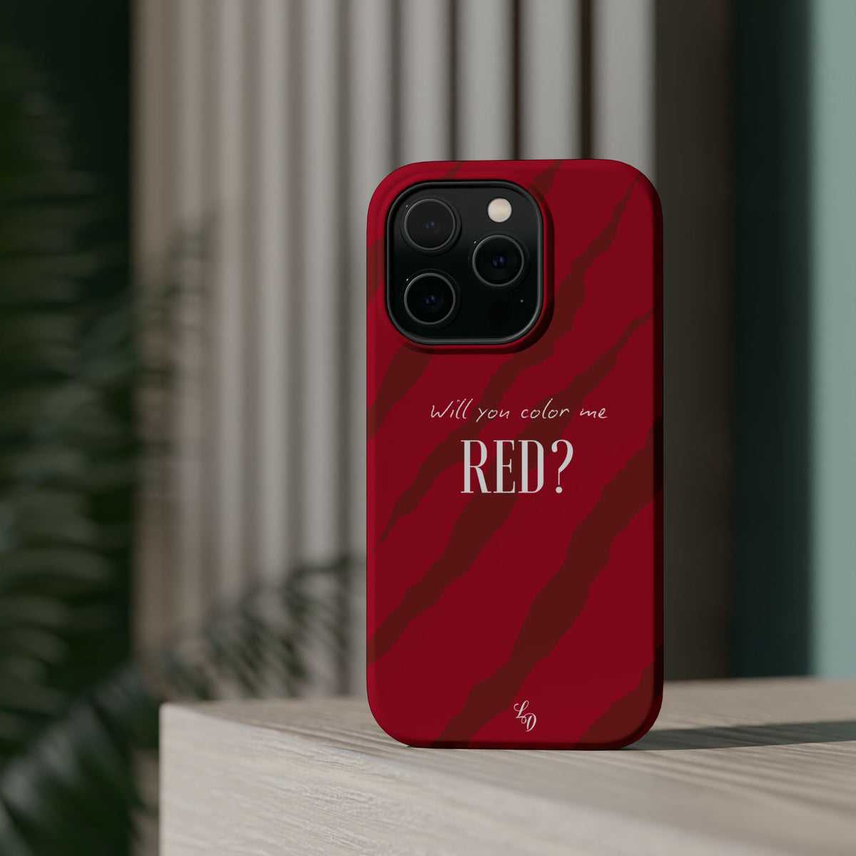 (red) Magnetic Impact-Resistant Phone Case