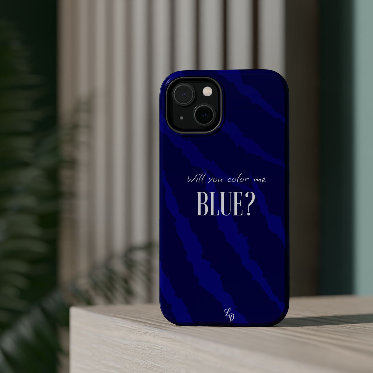 (blue)  Magnetic Impact-Resistant Phone Case