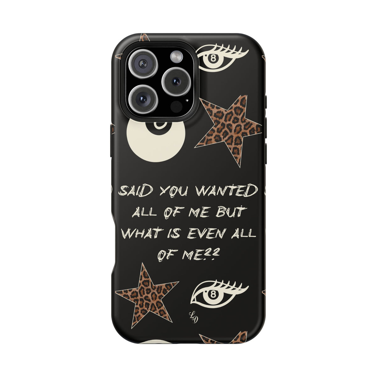(black)What is even??  Magnetic Impact-Resistant Phone Case