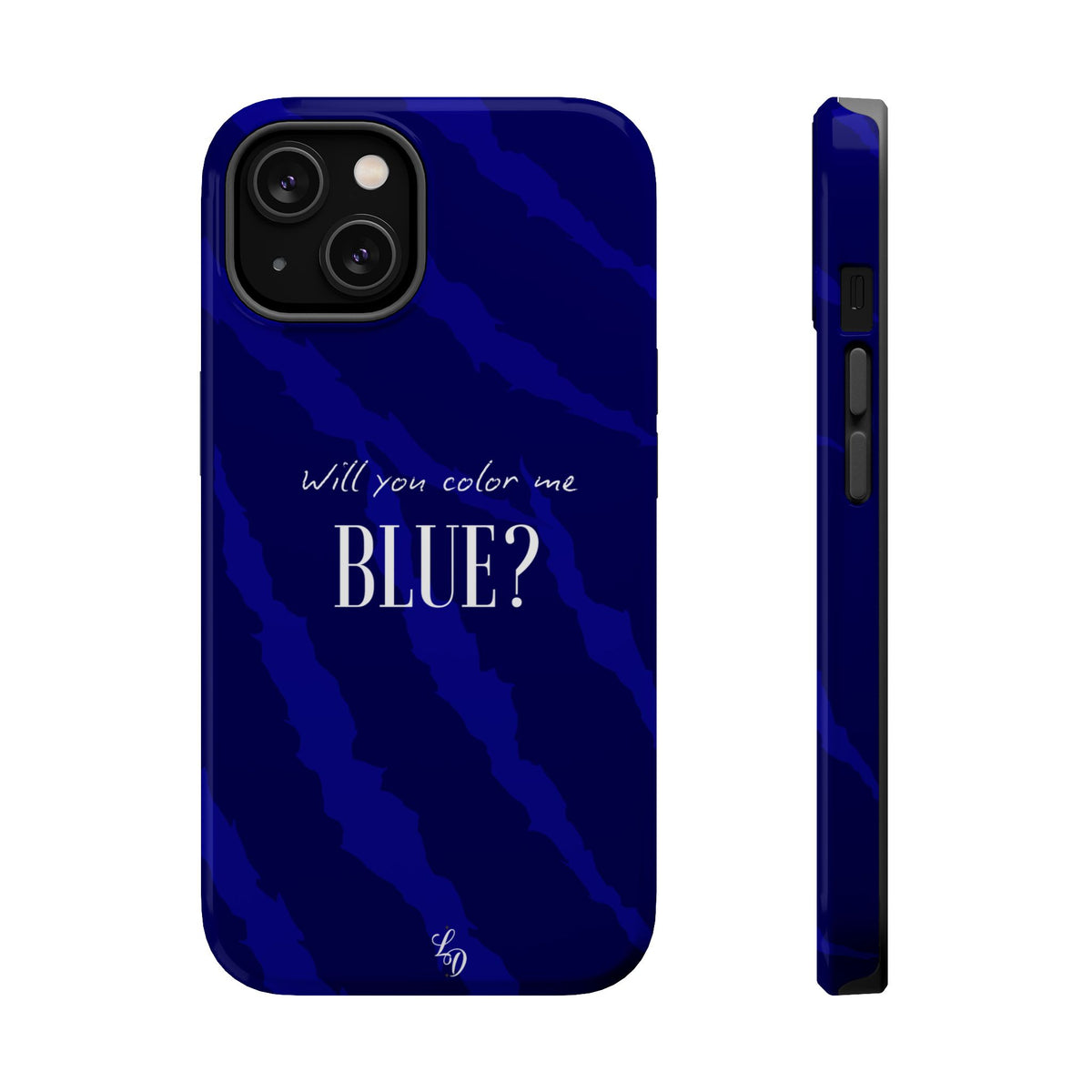 (blue)  Magnetic Impact-Resistant Phone Case
