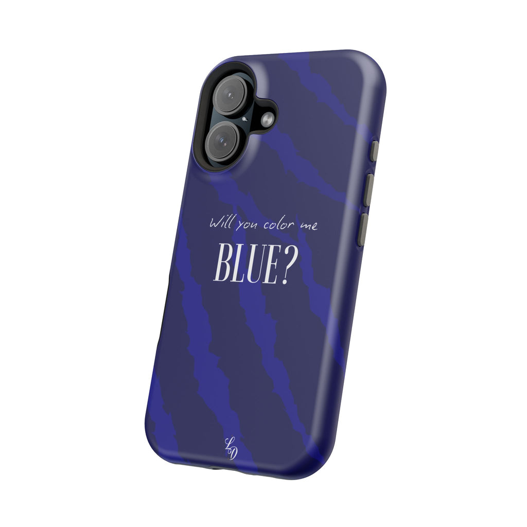 (blue)  Magnetic Impact-Resistant Phone Case