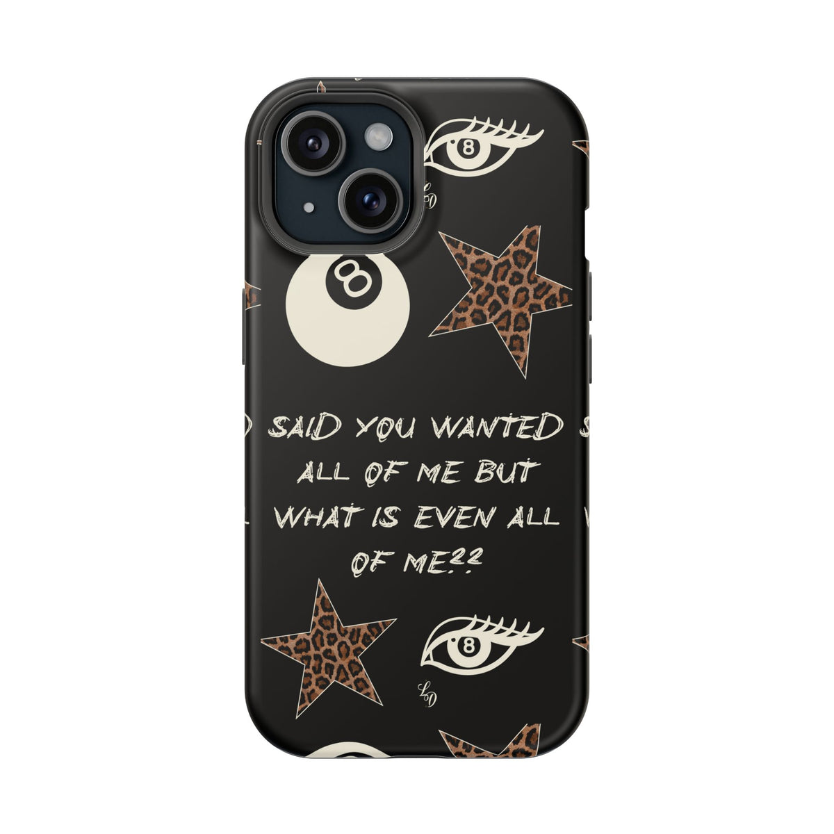 (black)What is even??  Magnetic Impact-Resistant Phone Case
