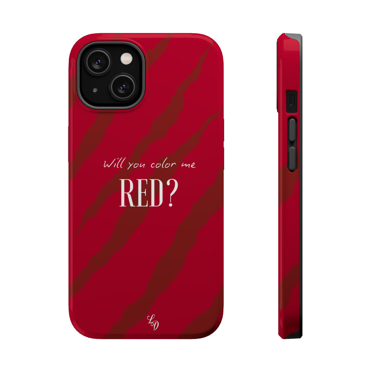 (red) Magnetic Impact-Resistant Phone Case