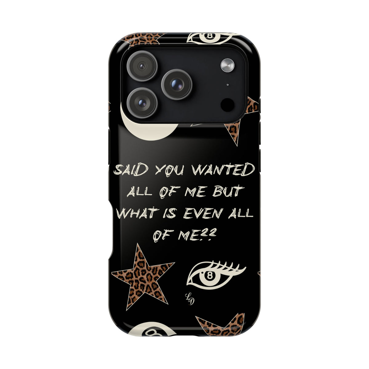 (black)What is even??  Magnetic Impact-Resistant Phone Case