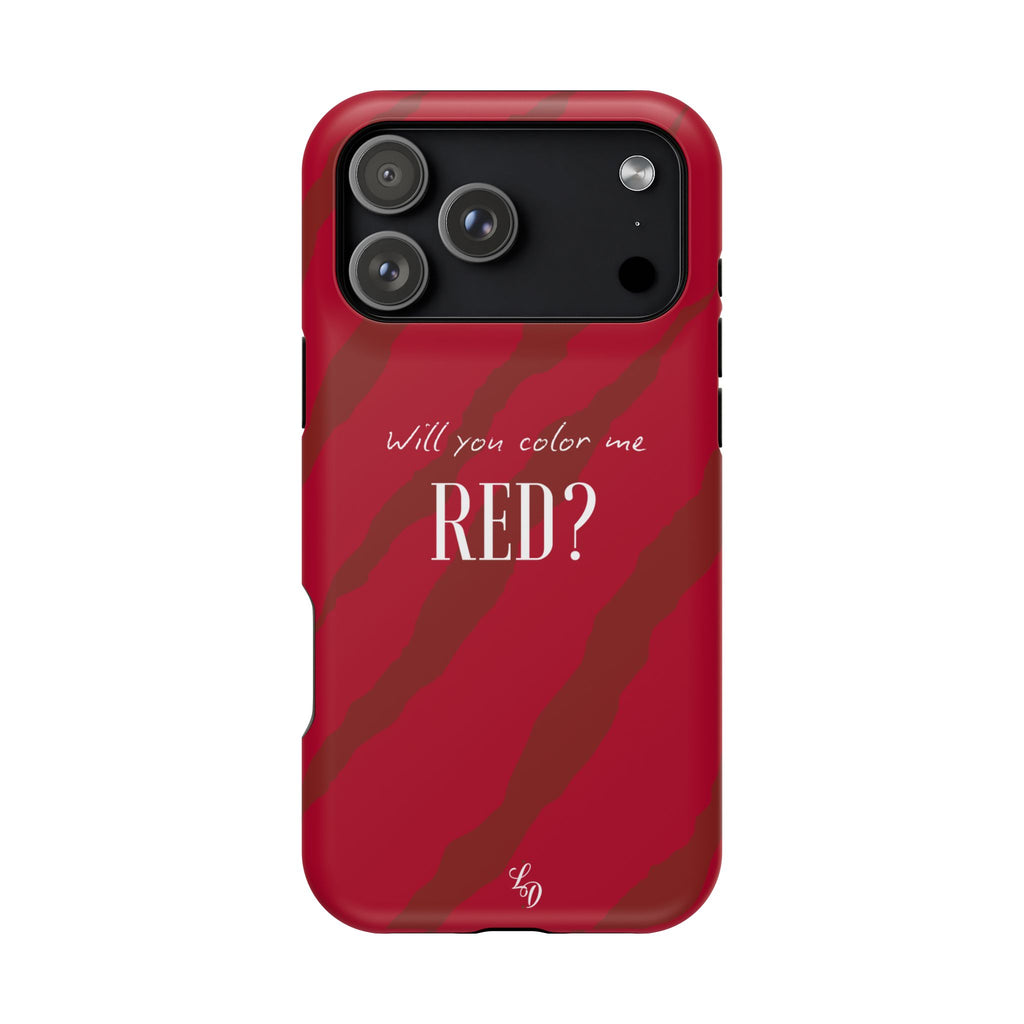 (red) Magnetic Impact-Resistant Phone Case