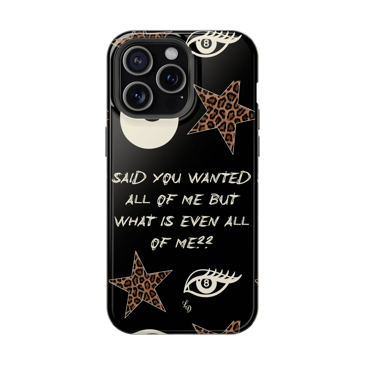 (black)What is even??  Magnetic Impact-Resistant Phone Case