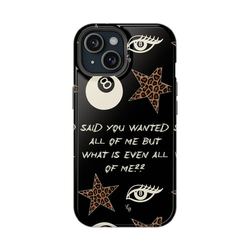 (black)What is even??  Magnetic Impact-Resistant Phone Case