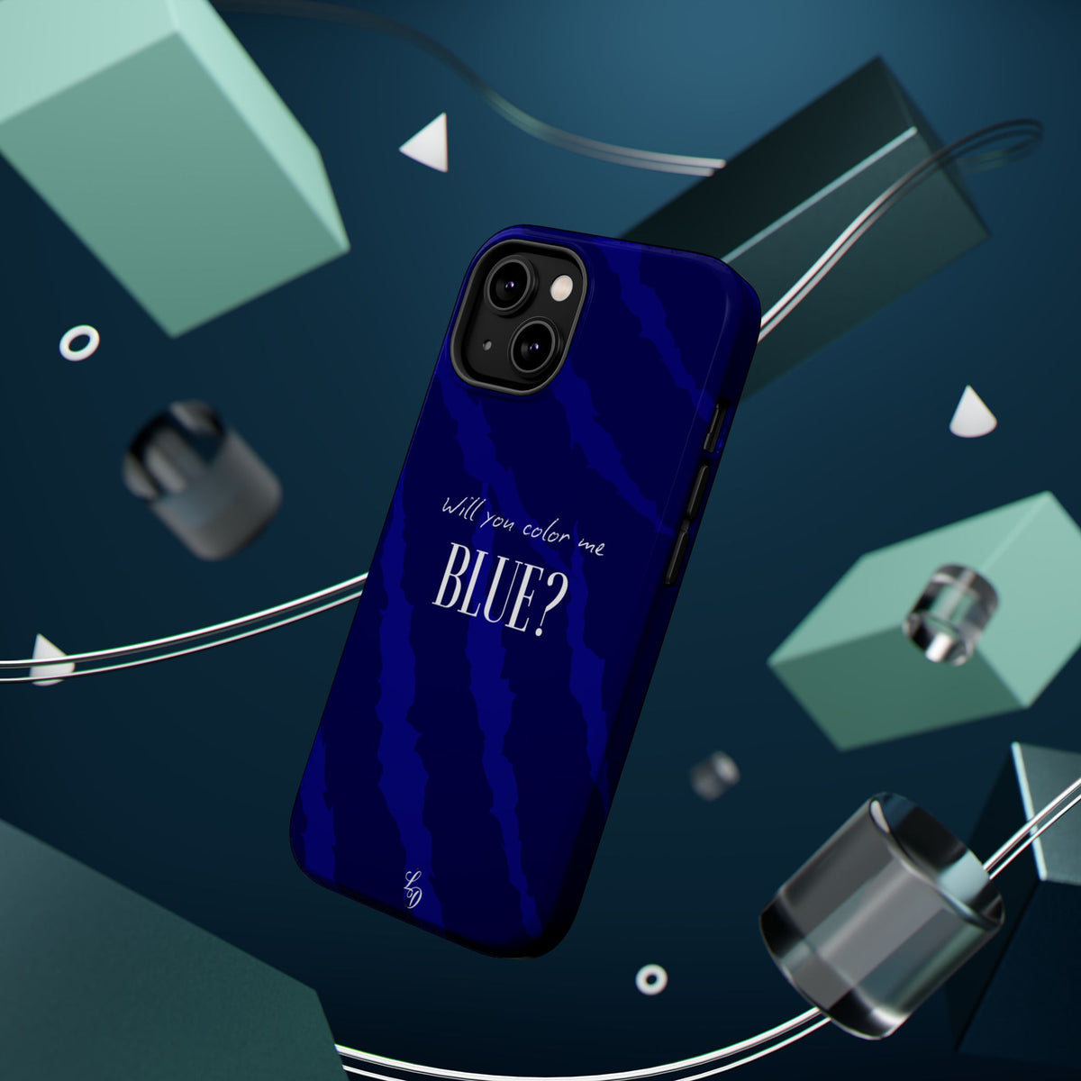 (blue)  Magnetic Impact-Resistant Phone Case