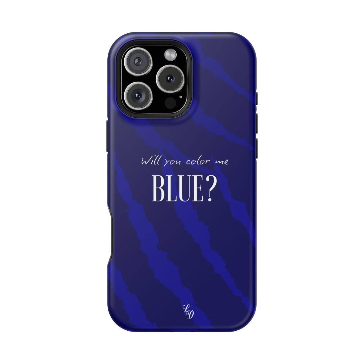 (blue)  Magnetic Impact-Resistant Phone Case