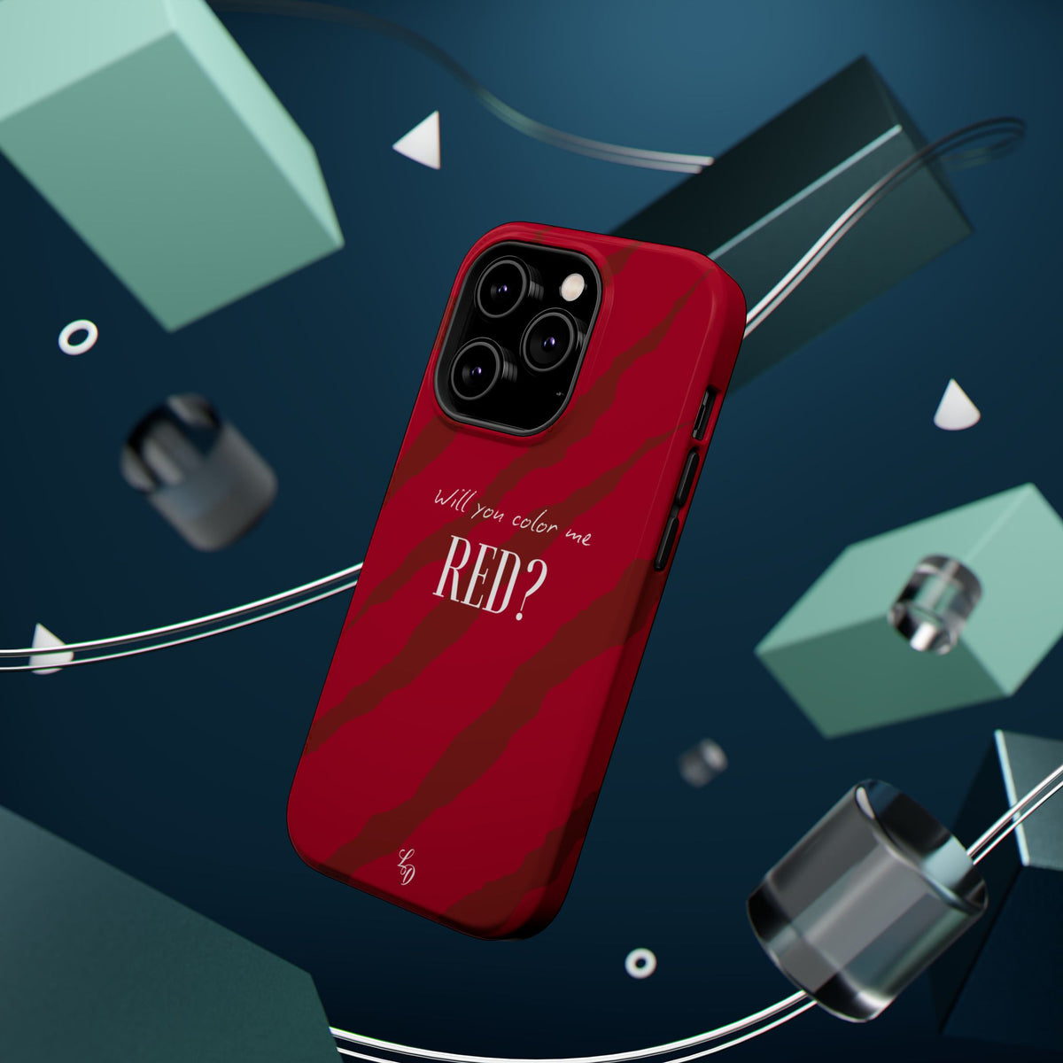 (red) Magnetic Impact-Resistant Phone Case