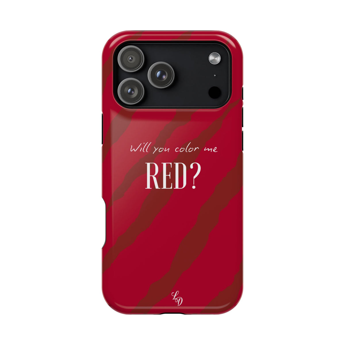 (red) Magnetic Impact-Resistant Phone Case