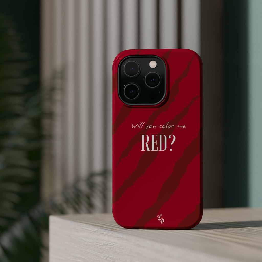 (red) Magnetic Impact-Resistant Phone Case