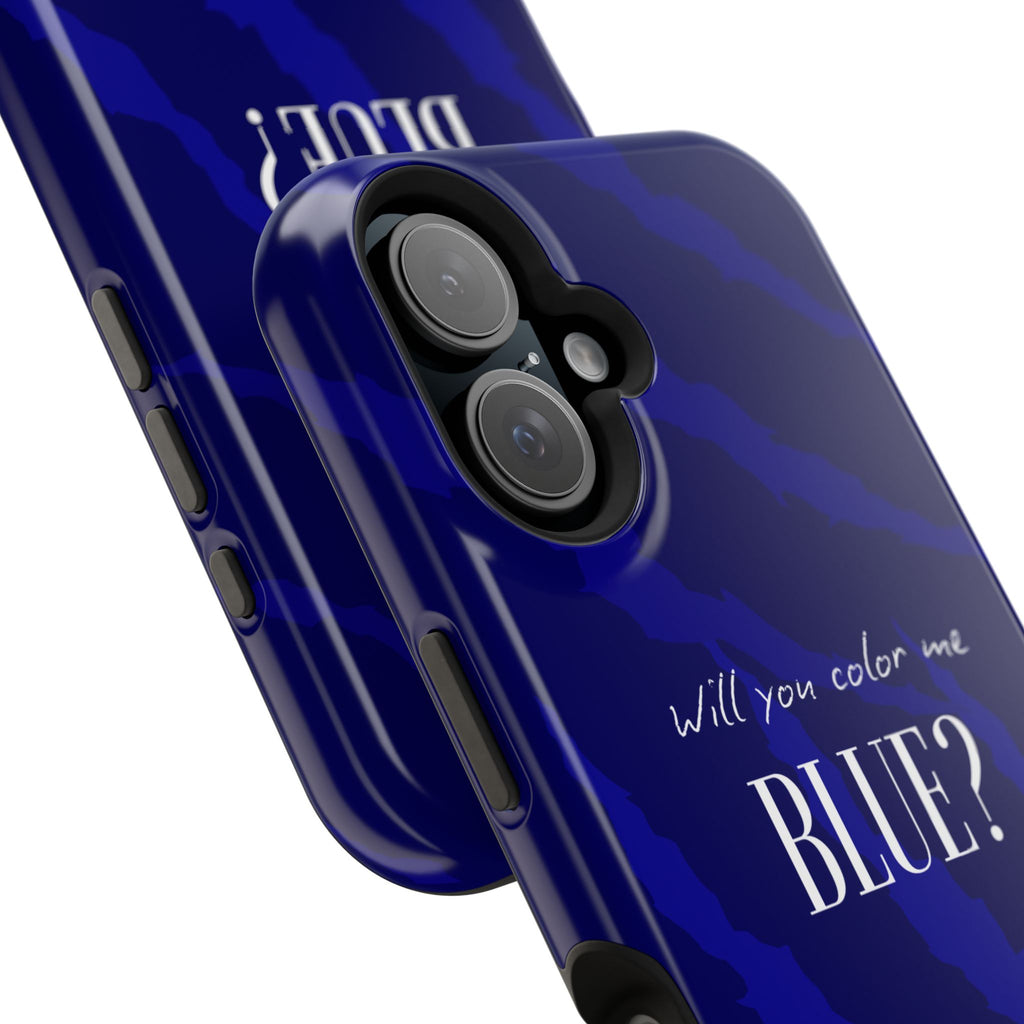 (blue)  Magnetic Impact-Resistant Phone Case