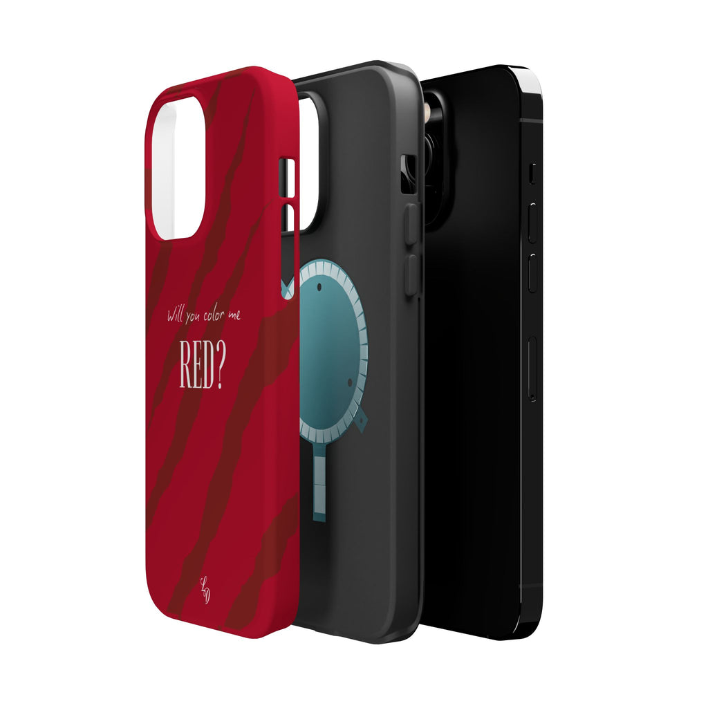 (red) Magnetic Impact-Resistant Phone Case