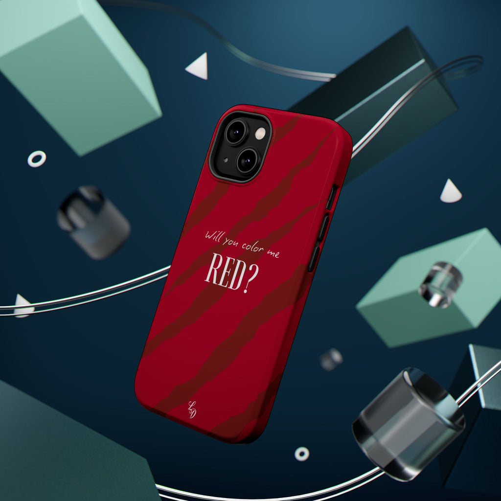 (red) Magnetic Impact-Resistant Phone Case