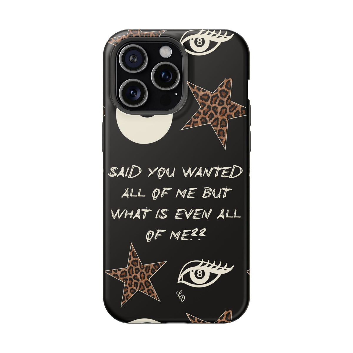 (black)What is even??  Magnetic Impact-Resistant Phone Case
