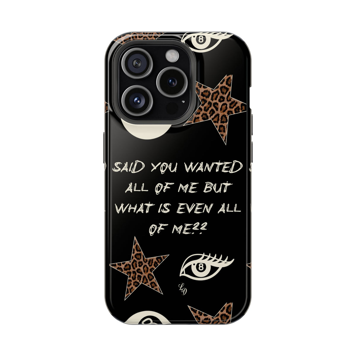 (black)What is even??  Magnetic Impact-Resistant Phone Case